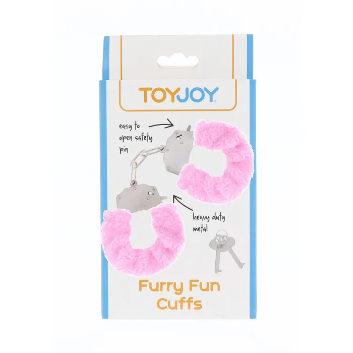 Toy Joy Sex Toys Vibrators | ToyJoy Furry Fun Wrist Cuffs Pink