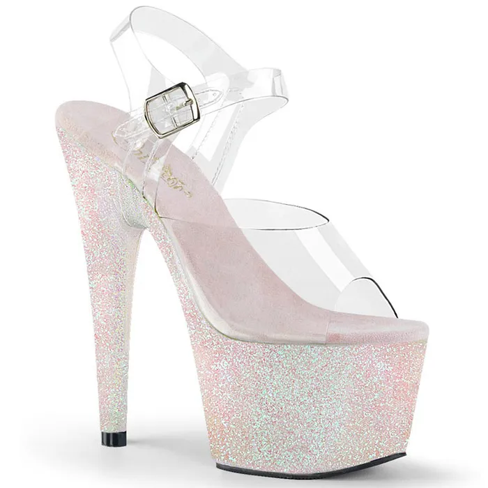 ADORE-708 Multi Glitter Heel | Pleaser Vibrators