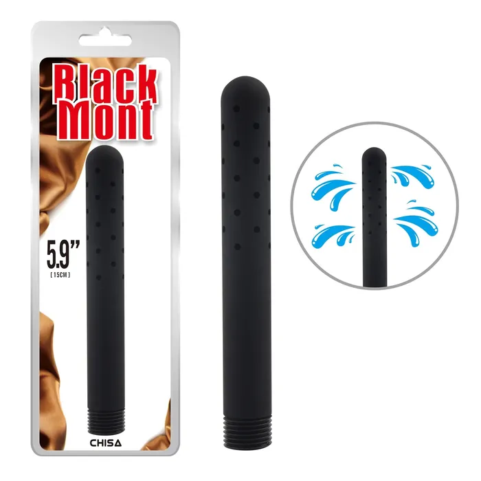 Anal | Chisa Chisa Black Mont - Anaal Douche - Aan Te Sluiten Op De Doucheslang - 360º - Zwart - 5,9