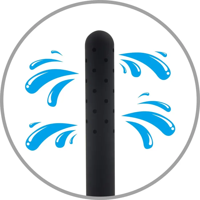 Anal | Chisa Chisa Black Mont - Anaal Douche - Aan Te Sluiten Op De Doucheslang - 360º - Zwart - 5,9