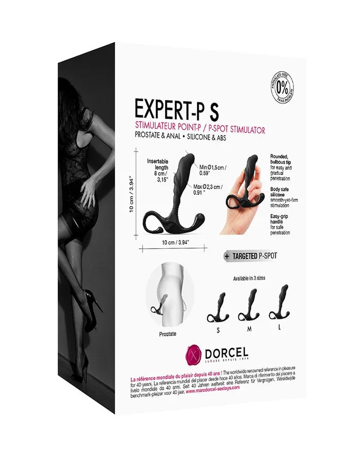 Anal | Dorcel Dorcel - Expert-P - Prostaat Plug - Maat S - Zwart