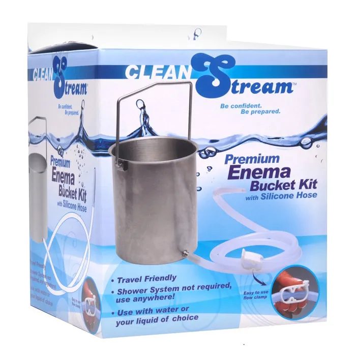 Couples XR Brand Premium Enema Bucket Kit with Silicone Hose