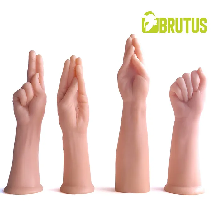 Dildos | Brutus Brutus - Dildo - Fisting Dildo - Handballing Dildo - Lichte Huidskleur - PVC - Handsome Five Fingers
