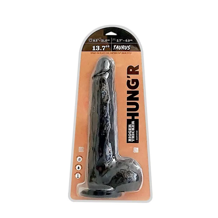 Dildos | Hung'r HUNG'R - Taurus - Dildo - Zwart - 35 cm - Ø 6.9 cm Dildos | Hung'r HUNG'R - Taurus - Dildo - Zwart - 35 cm - Ø 6.9 cm