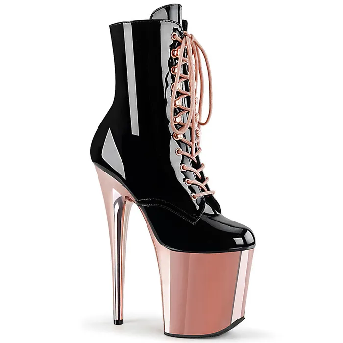 FLAMINGO-1020 Chrome Heel | Pleaser Vibrators