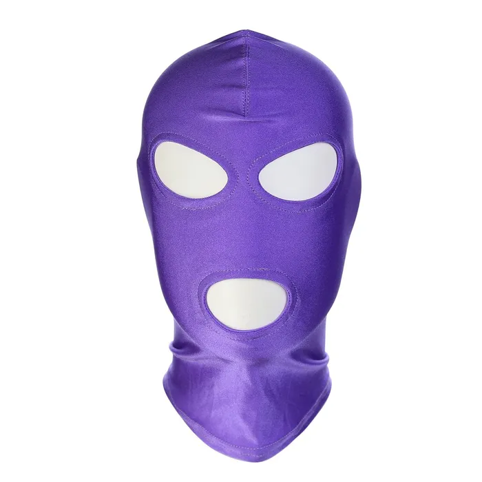 Kiotos - BDSM Hood Classic Met 3 Gaten - Paars | Kiotos Vibrators