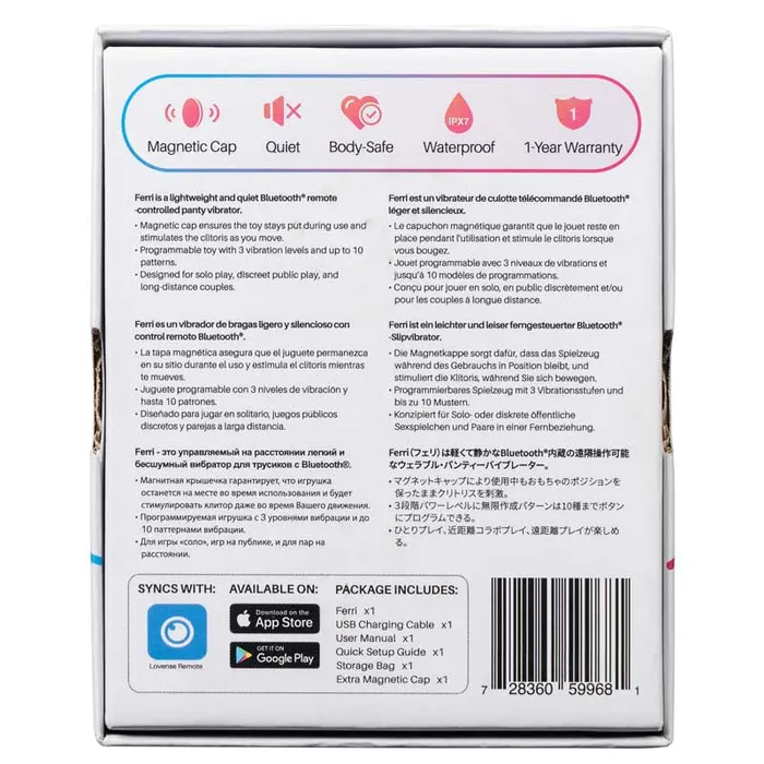 Lovense Female Sex Toys | Ferri - Bluetooth Panty Vibrator Lovense Female Sex Toys | Ferri - Bluetooth Panty Vibrator