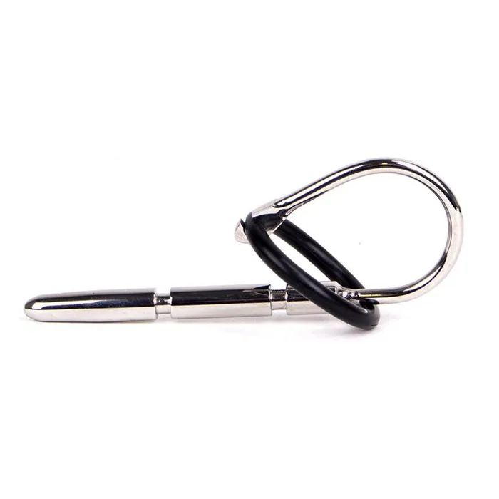 Male Sex Toys Kiotos Steel Penisstick Met stops En rubberen eikelring Kiotos