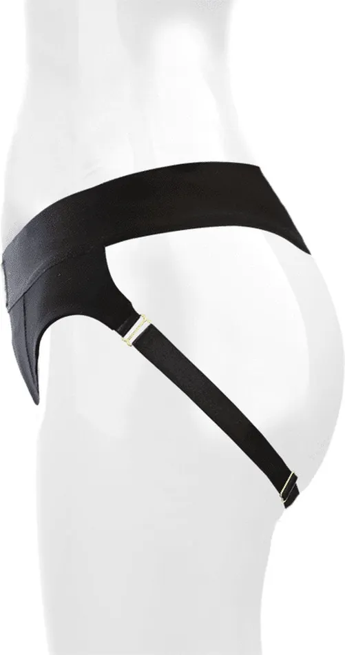 Mythology Slip Harness per Falli Strapon con ventosa - Regolabile, Taglia Unica, Nero | Mythology Female Sex Toys