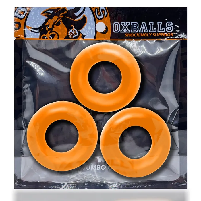 Oxballs (D) Vibrators | Oxballs - Fat Willy - Cockring - 3 stuks - Oranje
