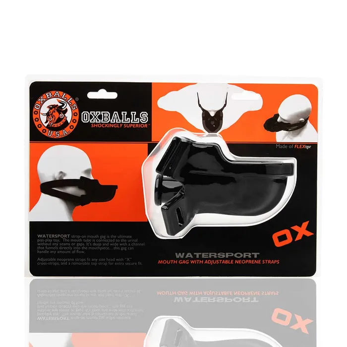 Oxballs - Watersport Strap-On Gag - Zwart | Oxballs (D) Female Sex Toys