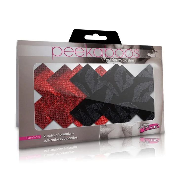 Paracapezzoli Peekaboo KISSES X Multicolore Taglia unica | Peekaboo Vibrators