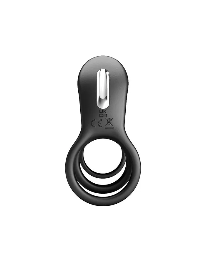 Pretty Love - Jammy - Cockring Vibrator met Clitoris Stimulator - Zwart - Unieke Drievoudige Ringontwerp | Pretty Love Vibrators