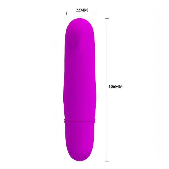 Pretty Love Mini Vibratore Punto G Dana - 10 modalità di vibrazione, Silicone, Viola | Female Sex Toys