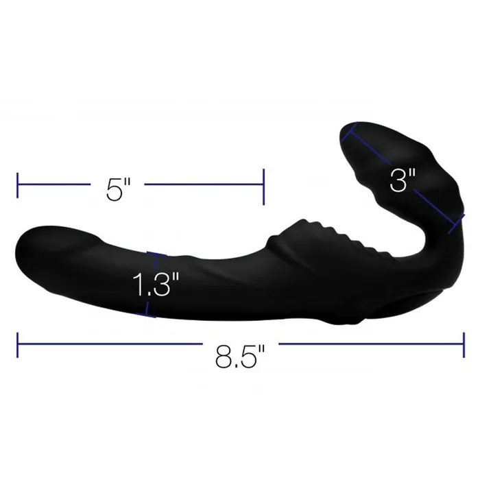 Pro Rider 9X Vibrating Silicone Strapless Strap-On with Remote Control | XR Brand Female Sex Toys