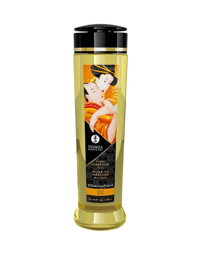 Shunga Shunga - Massageolie - Stimulation Peach - 240 ml | Male Sex Toys