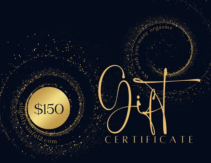 Slightly Sinful Gift Card | SlightlySinful2.com Vibrators