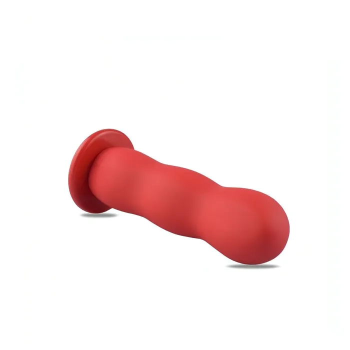 Strap-on in silicone con sistema Hung-In - 5'', Rosso | Toyz4lovers Female Sex Toys