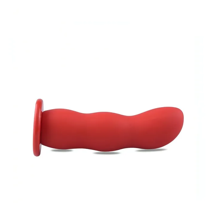Strap-on in silicone con sistema Hung-In - 5'', Rosso | Toyz4lovers Female Sex Toys