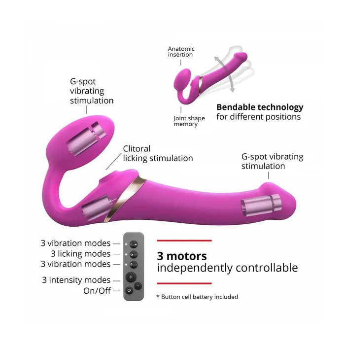 Strap-on-me Female Sex Toys | Vibratore Strap-on-me 6017456 Rosa XL M Strap-on-me Female Sex Toys | Vibratore Strap-on-me 6017456 Rosa XL M