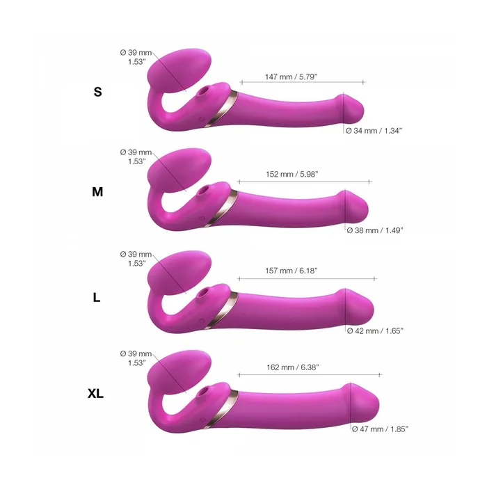 Strap-on-me Female Sex Toys | Vibratore Strap-on-me 6017456 Rosa XL M Strap-on-me Female Sex Toys | Vibratore Strap-on-me 6017456 Rosa XL M
