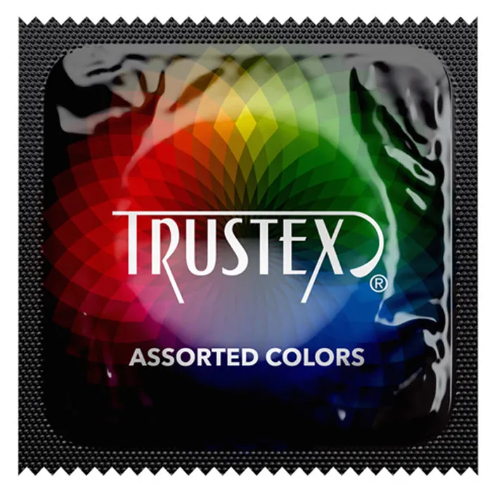 Trustex Assorted Colours Condoms With Lube Pamco Female Sex Toys