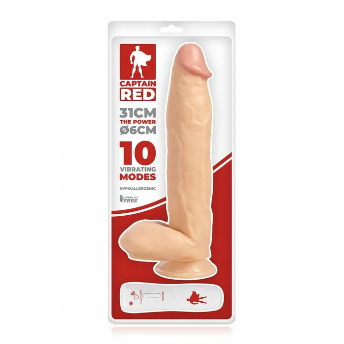 Vibratore Realistico Captain Red Naturale 31 cm | Captain Red Vibrators Vibratore Realistico Captain Red Naturale 31 cm | Captain Red Vibrators