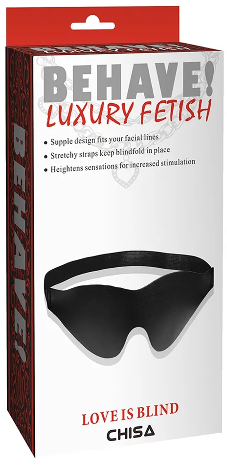 Vibrators | Chisa Behave! - Love is Blind Classic - Blinddoek met Elastische Band - Zwart