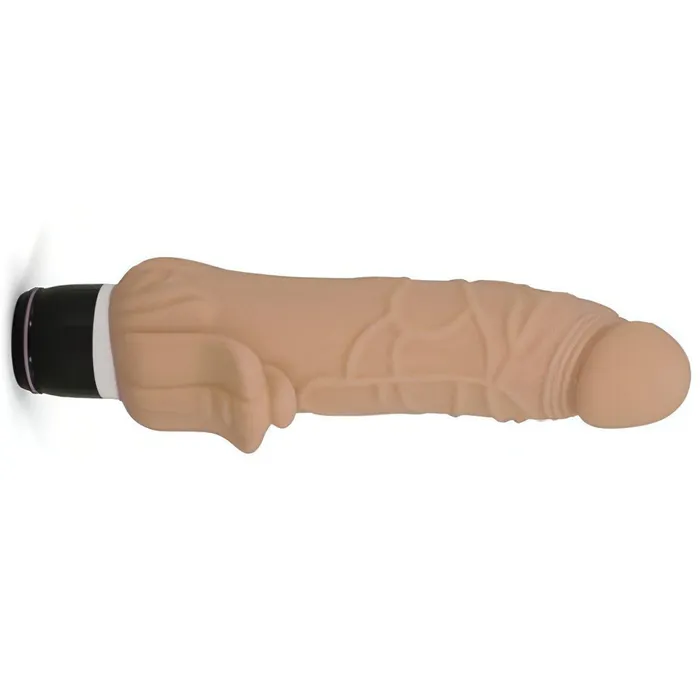 Vibrators | Seven Creations Silicone Classic Vibe with clit stim - Flesh