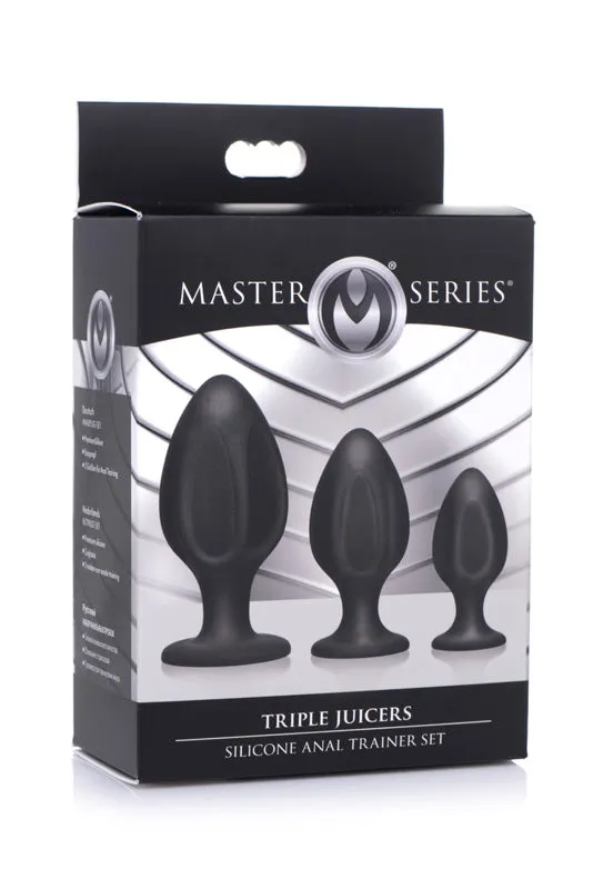 XR Brand Anal Triple Juicers Silicone Anal Trainer Set