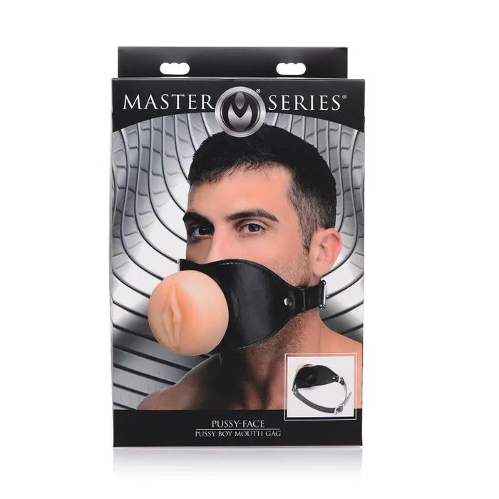 XR Brand Pussy Face Oral Sex Mouth Gag Male Sex Toys